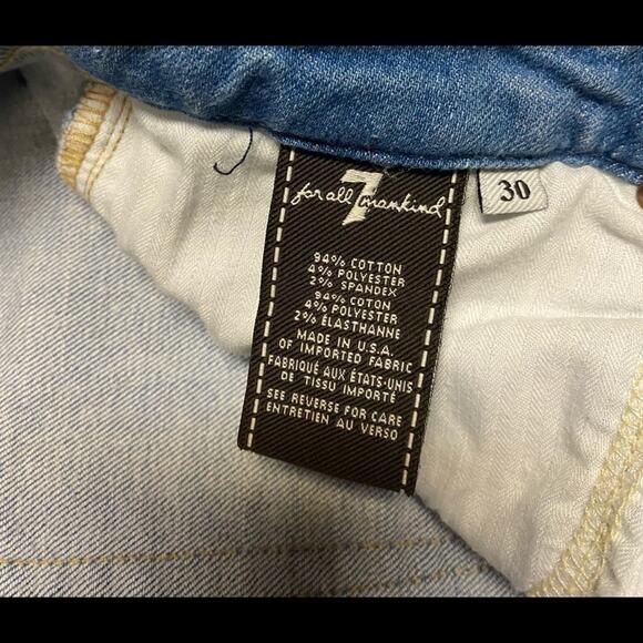 7 For All Mankind “Destroyed” Women’s Size 30 - Picture 5 of 6